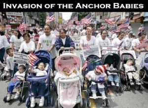 Mothers and their babies march down Broadway for a May Day rally at Los Angeles City Hall. (Luis Sinco / LAT) May 1, 2007