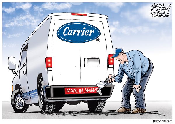 Carrier Corporation is moving to Mexico, laying off 1,400 workers in Indianapolis.