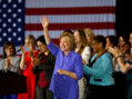 U.S. Democratic presidential candidate Hillary Clinton waves after speaking at a "Women for Hillary" event in Culver City, California, United States June 3, 2016. REUTERS/Mike Blake