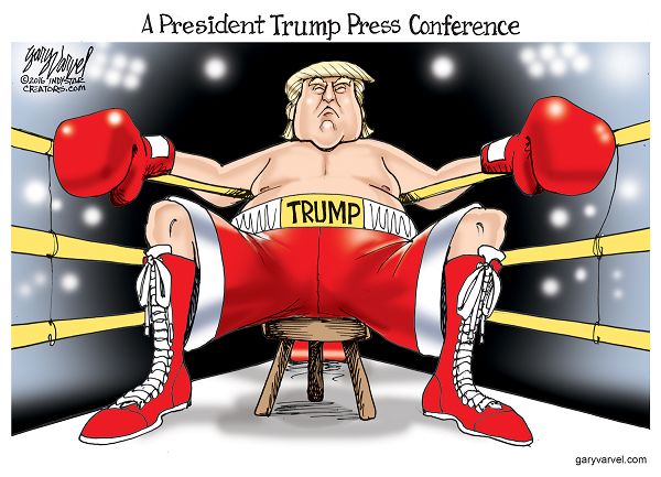 After calling a reporter a "sleaze," Donald Trump promised that when he is President, his press conferences are going to be rough.