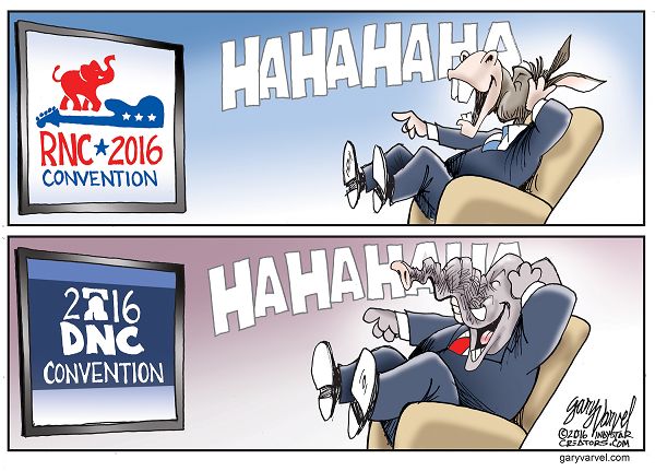 Cartoonist Gary Varvel: Reaction to political conventions