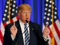 U.S. Republican presidential candidate Donald Trump speaks at a press event at his Trump International Golf Club in West Palm Beach