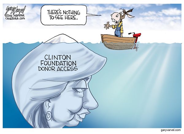 As more information dribbles out about the Clinton Foundation donors, Republicans wonder what is under the surface while the Democrats maintain that there is nothing there.