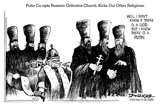 PUTIN, RUSSIAN ORTHODOX CHURCH, RELIGION