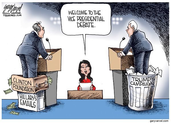 Cartoonist Gary Varvel: Vice Presidential Debate