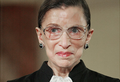 FILE - In this Jan. 20, 2005 file photo, Supreme Court Justice Ruth Bader Ginsburg takes part in a swearing ceremony at the State Department in Washington. Ginsburg was hospitalized, Thursday, Sept. 24,2009, after feeling ill at work. (AP Photo/Ron Edmonds, File) Original Filename: Ginsburg__WX112.jpg